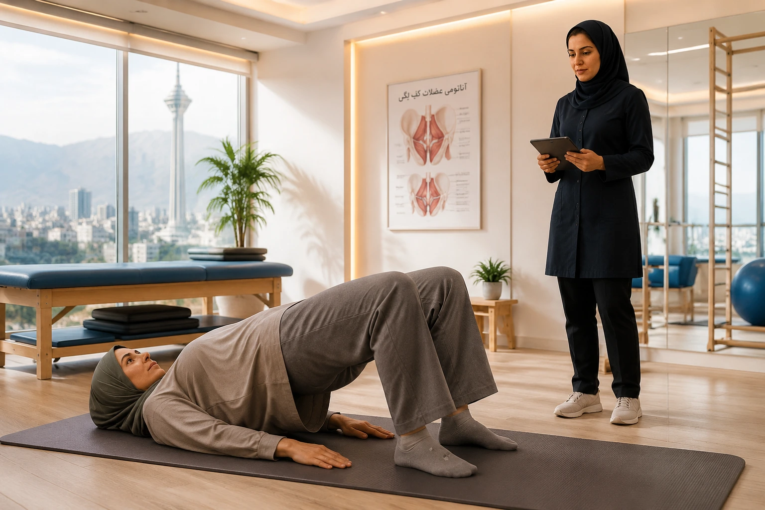 درمان افتادگی اندامهای لگنی با فیزیوتراپی